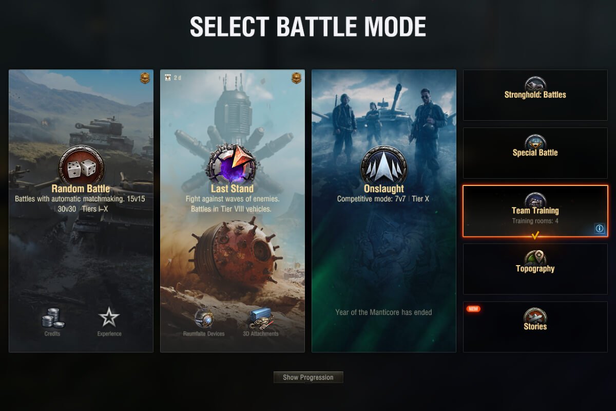 Explore All Maps in Team Training Mode