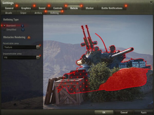 Reticle Customization: Arcade, Sniper, and Artillery Views