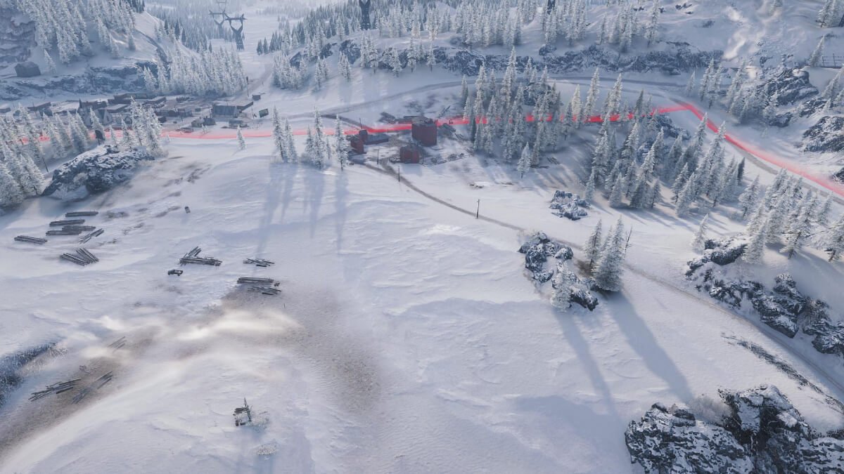 Terrain modifications squares A8–A0, B8–B0, and K1–K2, J1–J2, H1–H2