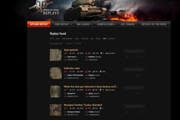 World of Tanks Replays: Watch, Learn, Dominate